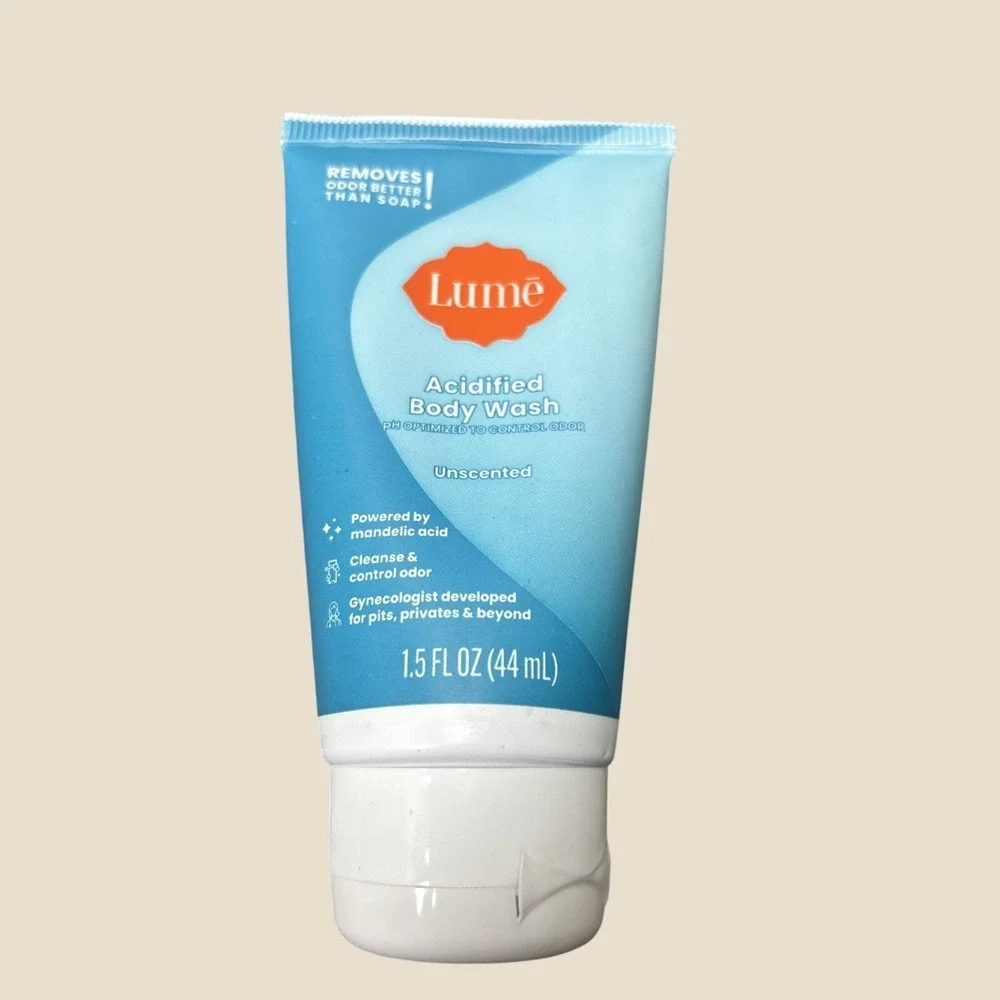Lume Unscented Acidified Body Wash 1.5 oz Travel‎ Size